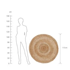 Hanf-Teppich Ø110cm ALL NATURE In Natur 13 Hanf-Teppich Ø110cm ALL NATURE In Natur -Home Decoration&Supplies butlers hanf teppich o110cm all nature in natur 2