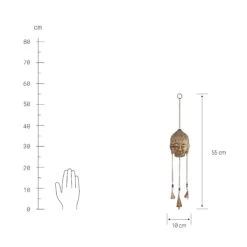 Hängedekoration "Buddha" L 55 X B 10cm BALI In Gold 8 Hängedekoration "Buddha" L 55 X B 10cm BALI In Gold -Home Decoration&Supplies butlers hangedekoration buddha l 55 x b 10cm bali in gold 2