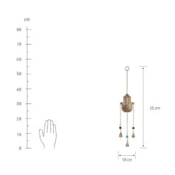 Hängedekoration "Fatimas Hand" Länge 55cm BALI In Gold -Home Decoration&Supplies butlers hangedekoration fatimas hand lange 55cm bali in gold 2