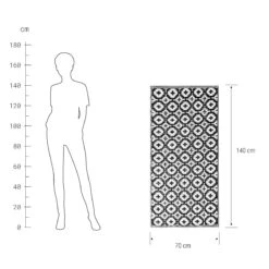 In- & Outdoor-Läufer Mosaik L 140 X B 70cm COLOUR CLASH In Schwarz-Weiß -Home Decoration&Supplies butlers in and outdoor laufer mosaik l 140 x b 70cm colour clash in schwarz weiss 2