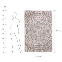 In- & Outdoor-Teppich Circles L 180 X B 118cm COLOUR CLASH In Beige -Home Decoration&Supplies butlers in and outdoor teppich circles l 180 x b 118cm colour clash in beige 2