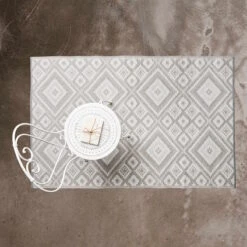 In- & Outdoor-Teppich Ethno L 180 X B 120cm COLOUR CLASH In Grau -Home Decoration&Supplies butlers in and outdoor teppich ethno l 180 x b 120cm colour clash in grau 3