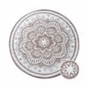 In- & Outdoor-Teppich Flora Ø150cm COLOUR CLASH In Natur-Weiß -Home Decoration&Supplies butlers in and outdoor teppich flora o150cm colour clash in natur weiss