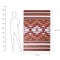 In- & Outdoor-Teppich Ikat L 180 X B 118cm COLOUR CLASH In Bunt -Home Decoration&Supplies butlers in and outdoor teppich ikat l 180 x b 118cm colour clash in bunt 2