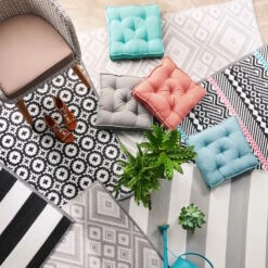 In- & Outdoor-Teppich Mosaik L 150 X B 90cm COLOUR CLASH In Schwarz -Home Decoration&Supplies butlers in and outdoor teppich mosaik l 150 x b 90cm colour clash in schwarz 7