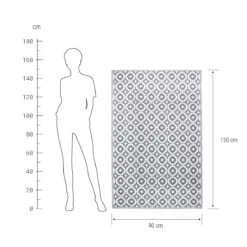 In- & Outdoor-Teppich Mosaik L 150 X B 90cm COLOUR CLASH In Taupe -Home Decoration&Supplies butlers in and outdoor teppich mosaik l 150 x b 90cm colour clash in taupe 3