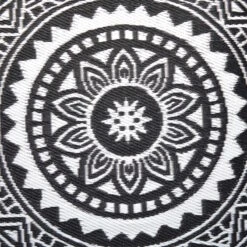 In- & Outdoor-Teppich Ø150cm COLOUR CLASH In Schwarz-Weiß -Home Decoration&Supplies butlers in and outdoor teppich o150cm colour clash in schwarz weiss 3