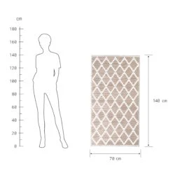 In- & Outdoor-Teppich Rauten L 140 X B 70cm COLOUR CLASH In Natur -Home Decoration&Supplies butlers in and outdoor teppich rauten l 140 x b 70cm colour clash in natur 2