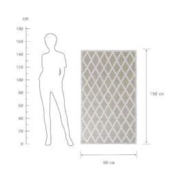 In- & Outdoor-Teppich Rauten L 150 X B 90cm COLOUR CLASH In Natur -Home Decoration&Supplies butlers in and outdoor teppich rauten l 150 x b 90cm colour clash in natur 3