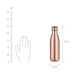 Isolierflasche 500 Ml TO GO In Roségold -Home Decoration&Supplies butlers isolierflasche 500 ml to go in rosegold 2
