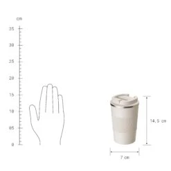Kaffeebecher 380ml TO GO In Beige -Home Decoration&Supplies butlers kaffeebecher 380ml to go in beige 2