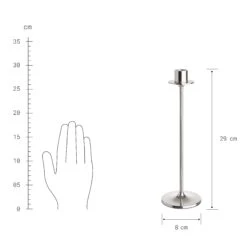 Kerzenhalter Höhe 29cm CLASSIC In Silber -Home Decoration&Supplies butlers kerzenhalter hohe 29cm classic in silber 3