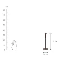 Kerzenhalter Höhe 35cm RUST In Braun -Home Decoration&Supplies butlers kerzenhalter hohe 35cm rust in braun 2