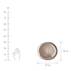 Kerzenteller Organisch Ø30cm BANQUET In Gold -Home Decoration&Supplies butlers kerzenteller organisch o30cm banquet in gold 2