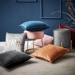 Kissen L 45 X B 45cm COTTON VELVET In Hellbraun -Home Decoration&Supplies butlers kissen l 45 x b 45cm cotton velvet in hellbraun 3