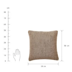 Kissen L 50 X B 50cm FENJA In Braun -Home Decoration&Supplies butlers kissen l 50 x b 50cm fenja in braun 2