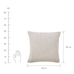 Kissen L 50 X B 50cm FREYA In Beige 10 Kissen L 50 X B 50cm FREYA In Beige -Home Decoration&Supplies butlers kissen l 50 x b 50cm freya in beige 3