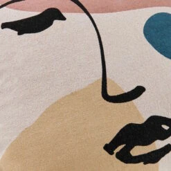 Kissen Line Art L 50 X B 50cm MOOD INDIGO In Bunt -Home Decoration&Supplies butlers kissen line art l 50 x b 50cm mood indigo in bunt 4