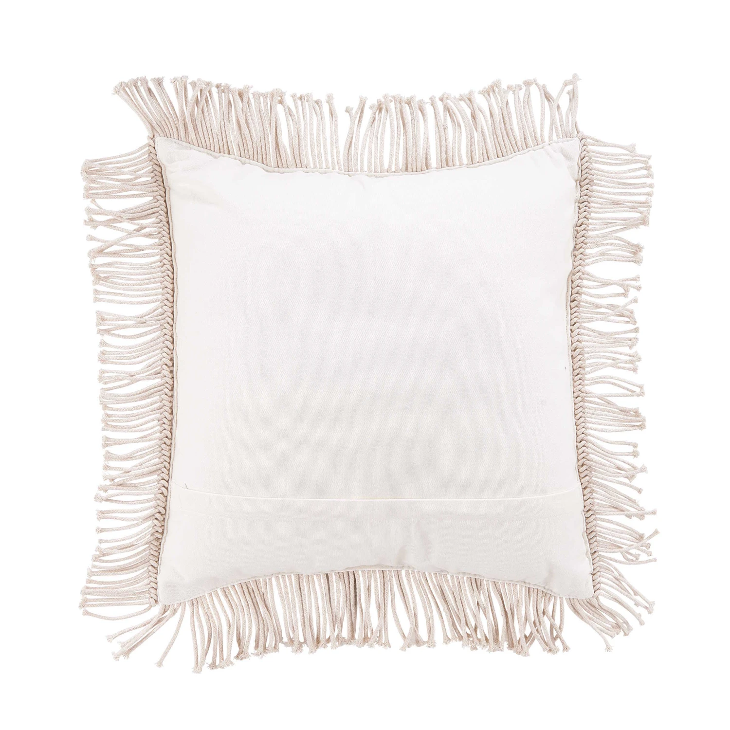 Kissen ZickZack L 45 X B 45cm MACRAMÉ In Creme 5 Kissen ZickZack L 45 X B 45cm MACRAMÉ In Creme – Bild 3