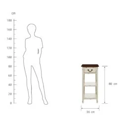 Konsole CABOTT COVE In Creme-Braun -Home Decoration&Supplies butlers konsole cabott cove in creme braun 3