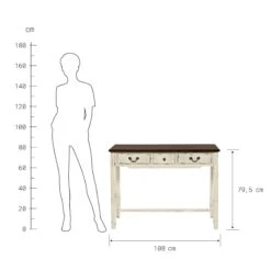 Konsolentisch Mit 3 Schubladen CABOTT COVE In Creme-Braun -Home Decoration&Supplies butlers konsolentisch mit 3 schubladen cabott cove in creme braun 3
