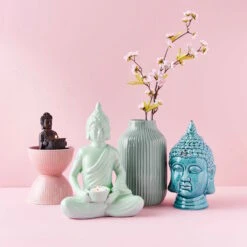 Kopf Höhe 23cm BUDDHA In Türkis -Home Decoration&Supplies butlers kopf hohe 23cm buddha in turkis 5