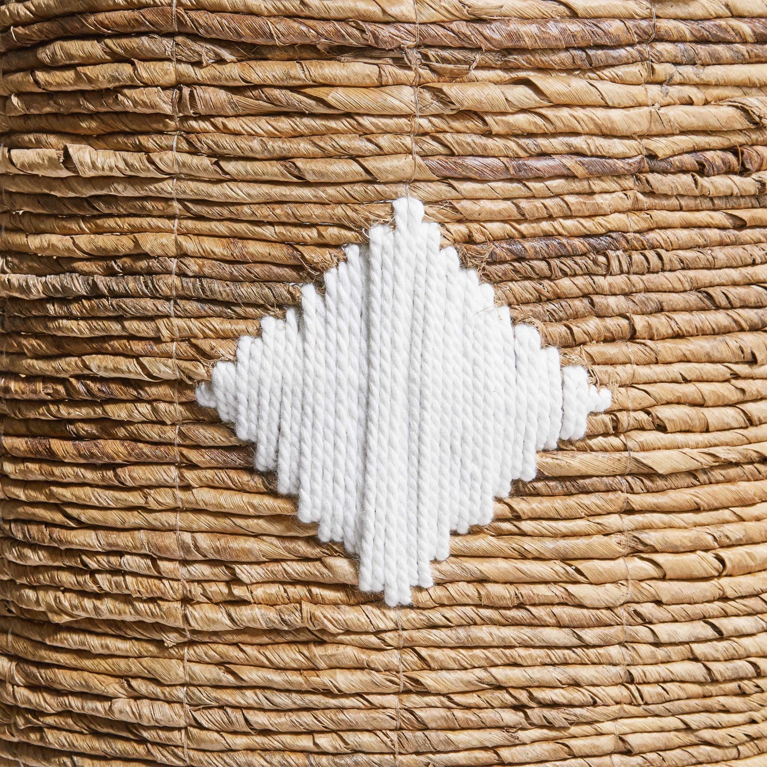 Korb Aus Bananenblatt Ø37cm BANANAS In Natur-Weiß 5 Korb Aus Bananenblatt Ø37cm BANANAS In Natur-Weiß – Bild 3