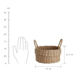 Korb Ø23cm PAPER BRAID In Natur -Home Decoration&Supplies butlers korb o23cm paper braid in natur 3