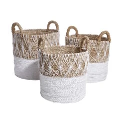 Korb Ø36cm WHITE BEACH In Natur-Weiß 12 Korb Ø36cm WHITE BEACH In Natur-Weiß -Home Decoration&Supplies butlers korb o36cm white beach in natur weiss 4