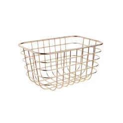 Korb Rechteckig L 25 X B 17cm OSIER In Roségold