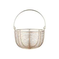 Korb Rund Ø20cm MORGAN In Gold