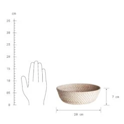 Korb Rund Ø20cm RONDA In Natur -Home Decoration&Supplies butlers korb rund o20cm ronda in natur 2