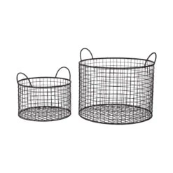 Korb Rund Ø22cm HOOP In Schwarz 9 Korb Rund Ø22cm HOOP In Schwarz -Home Decoration&Supplies butlers korb rund o22cm hoop in schwarz 3