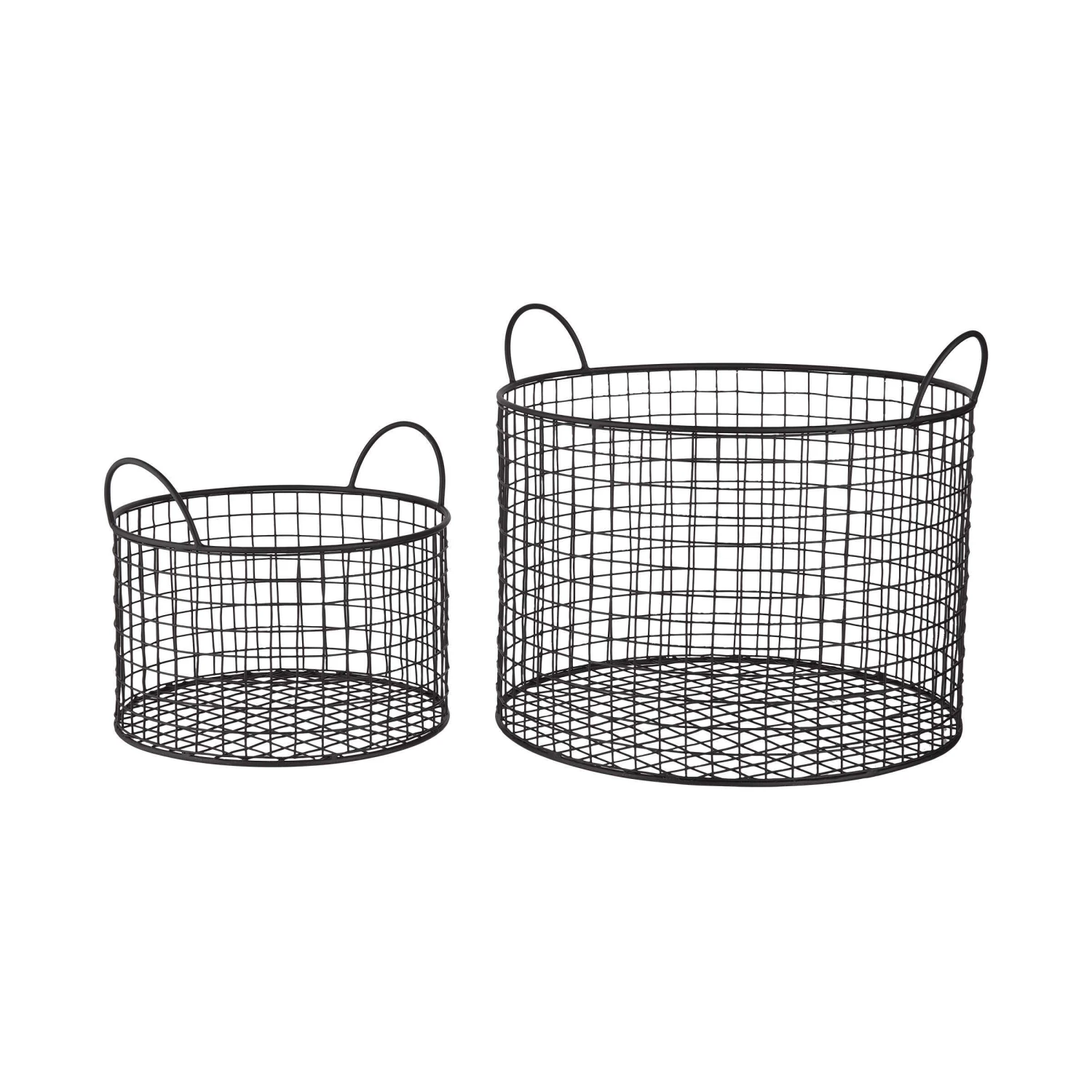 Korb Rund Ø22cm HOOP In Schwarz 6 Korb Rund Ø22cm HOOP In Schwarz – Bild 4