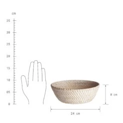 Korb Rund Ø24cm RONDA In Natur -Home Decoration&Supplies butlers korb rund o24cm ronda in natur 2