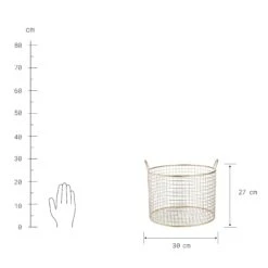 Korb Rund Ø30cm HOOP In Gold -Home Decoration&Supplies butlers korb rund o30cm hoop in gold 2