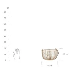 Korb Rund Ø30cm MORGAN In Gold -Home Decoration&Supplies butlers korb rund o30cm morgan in gold 2