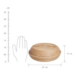 Korbschale Rattan Ø33cm RONDA In Natur -Home Decoration&Supplies butlers korbschale rattan o33cm ronda in natur 3