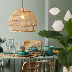 Lampenschirm Ø49cm CORBELLE In Natur -Home Decoration&Supplies butlers lampenschirm o49cm corbelle in natur 8