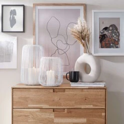 Laterne Höhe 25cm COCOON In Weiß -Home Decoration&Supplies butlers laterne hohe 25cm cocoon in weiss 1