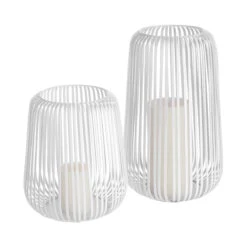 Laterne Höhe 25cm COCOON In Weiß -Home Decoration&Supplies butlers laterne hohe 25cm cocoon in weiss 4