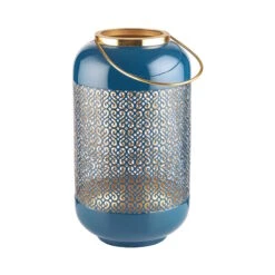 Laterne Höhe 33cm EMILIE In Blau