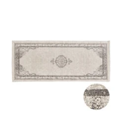 Läufer Vintage L 70 X B 170cm SILENT DANCER In Hellgrau