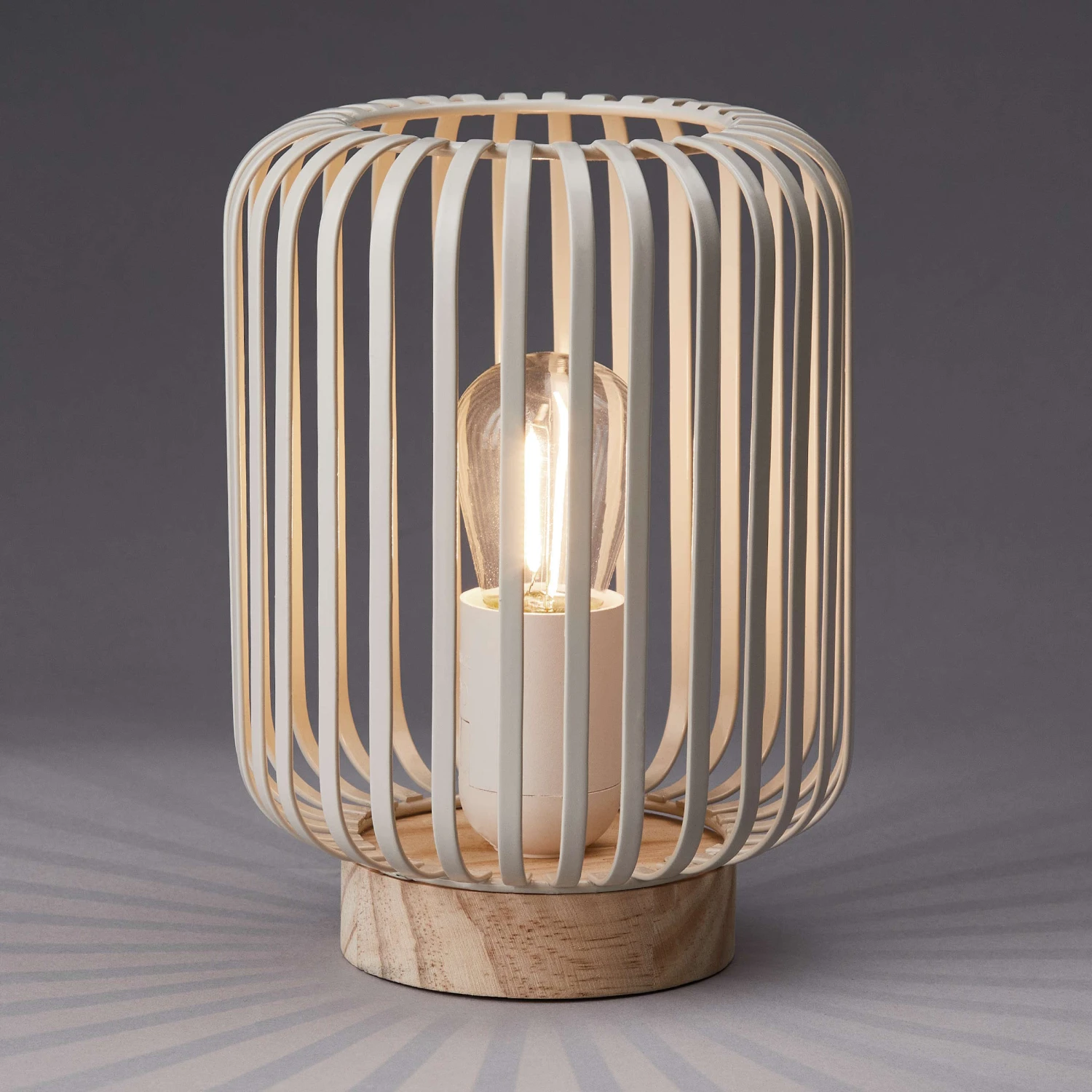 LED Laterne Höhe 19cm NORDICA In Beige 4 LED Laterne Höhe 19cm NORDICA In Beige – Bild 2