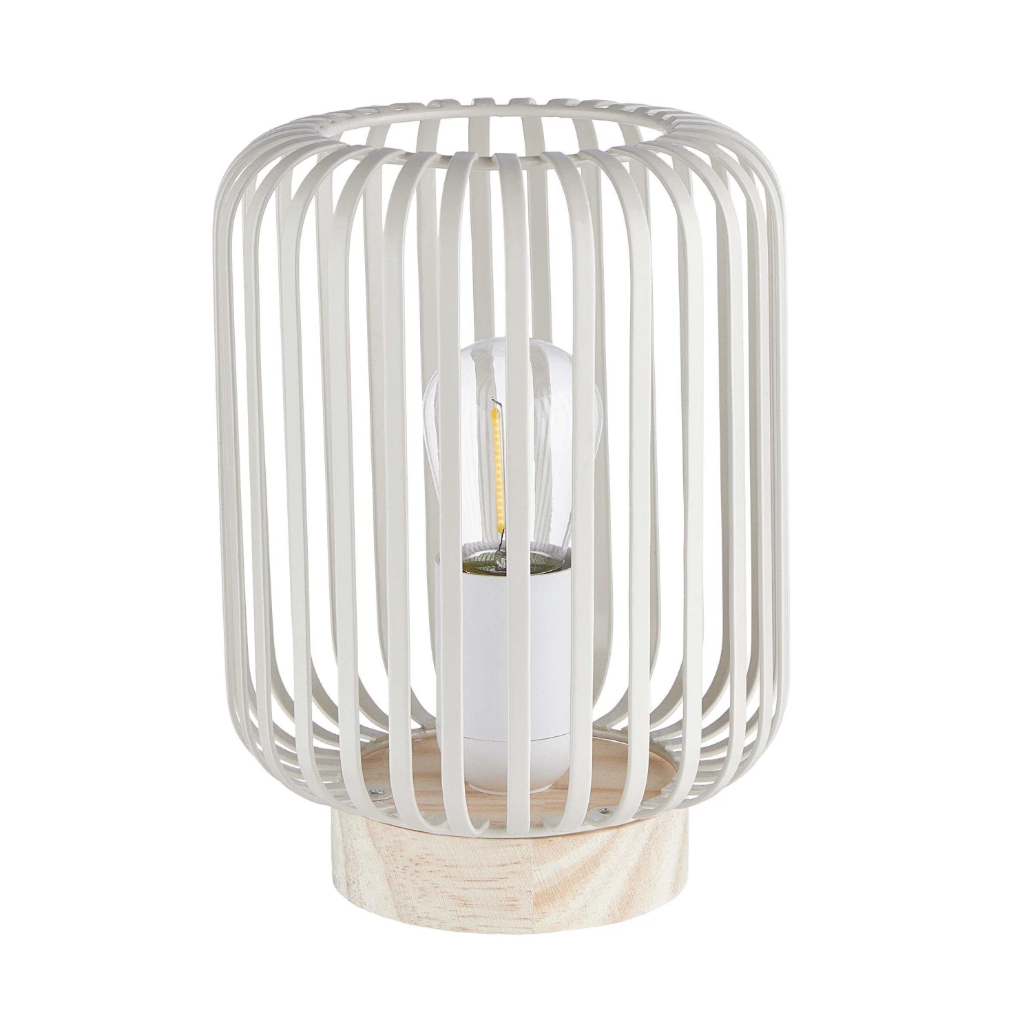 LED Laterne Höhe 19cm NORDICA In Beige 3 LED Laterne Höhe 19cm NORDICA In Beige