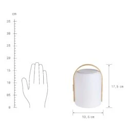 LED Leuchte Mit Bluetooth® Und Farbwechsel SOUND LOUNGE In Weiß-Hellbraun -Home Decoration&Supplies butlers led leuchte mit bluetooth r und farbwechsel sound lounge in weiss hellbraun 3