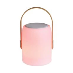 LED Leuchte Mit Bluetooth® Und Farbwechsel SOUND LOUNGE In Weiß-Hellbraun -Home Decoration&Supplies butlers led leuchte mit bluetooth r und farbwechsel sound lounge in weiss hellbraun 4