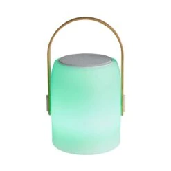 LED Leuchte Mit Bluetooth® Und Farbwechsel SOUND LOUNGE In Weiß-Hellbraun -Home Decoration&Supplies butlers led leuchte mit bluetooth r und farbwechsel sound lounge in weiss hellbraun 5