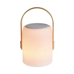 LED Leuchte Mit Bluetooth® Und Farbwechsel SOUND LOUNGE In Weiß-Hellbraun -Home Decoration&Supplies butlers led leuchte mit bluetooth r und farbwechsel sound lounge in weiss hellbraun 7