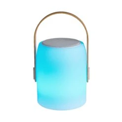 LED Leuchte Mit Bluetooth® Und Farbwechsel SOUND LOUNGE In Weiß-Hellbraun -Home Decoration&Supplies butlers led leuchte mit bluetooth r und farbwechsel sound lounge in weiss hellbraun 8